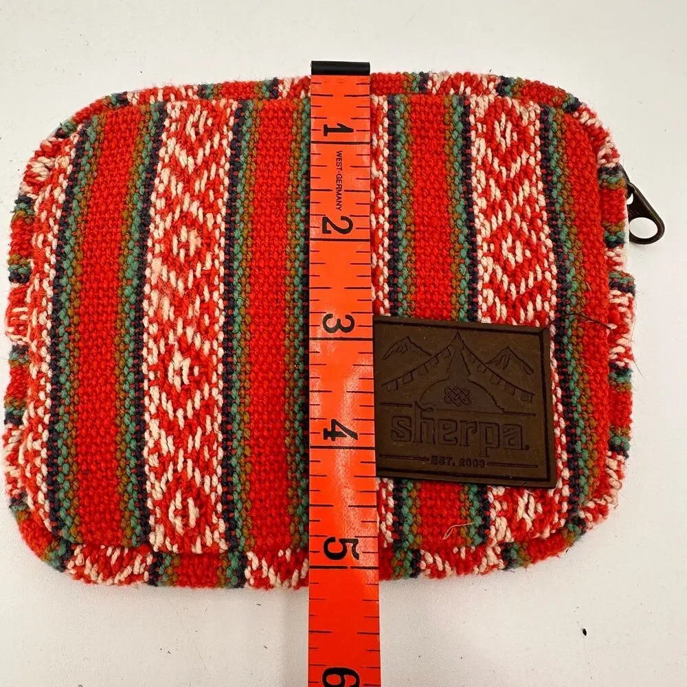 Sherpa Southwestern Aztec Zip Up Coin Purse Wallet